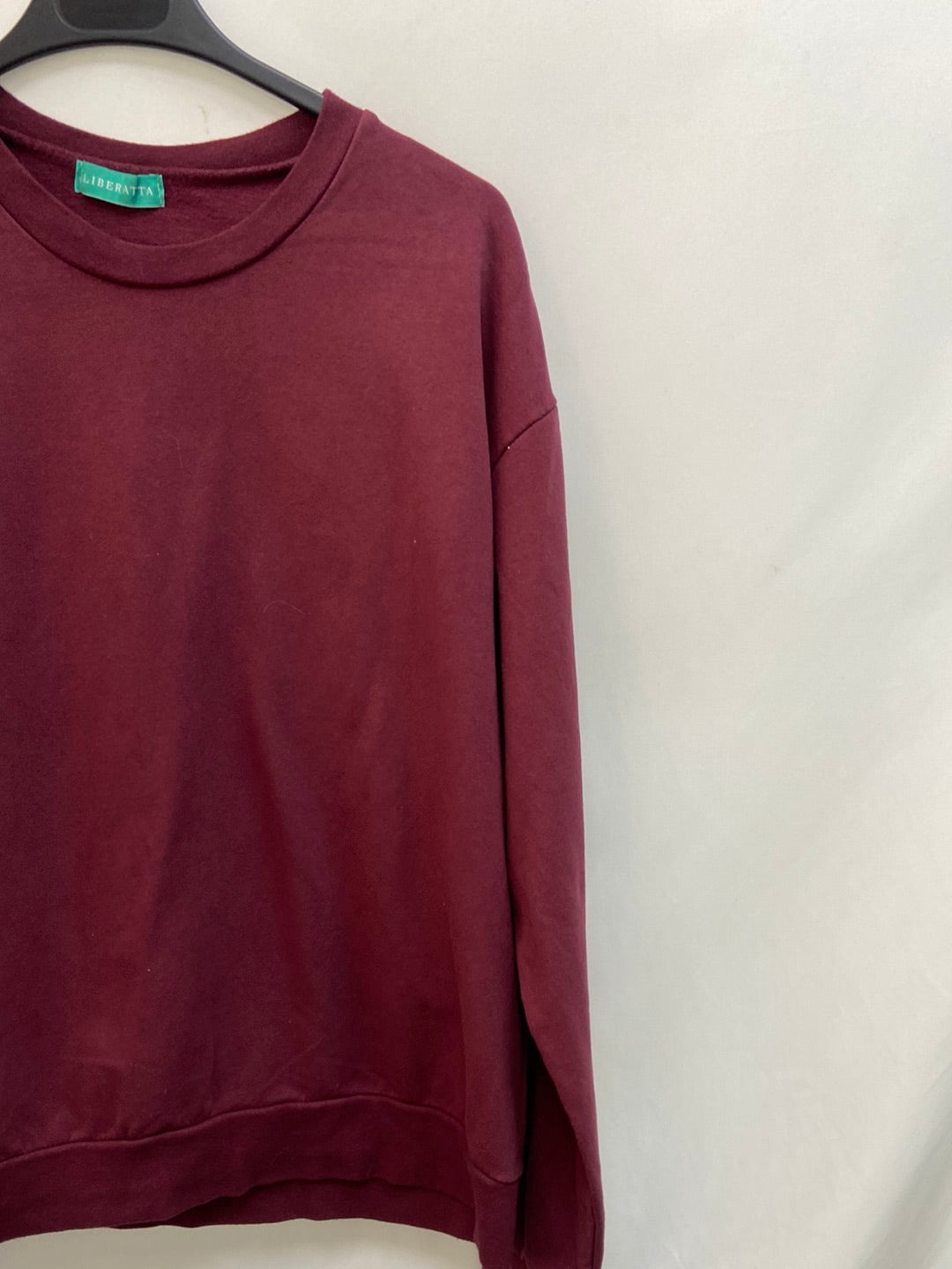 LIBERATTA.Sudadera burdeos dibujo T.S-M