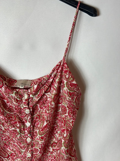 TRUCCO. Top tirantes flores. T 44 (L/XL)
