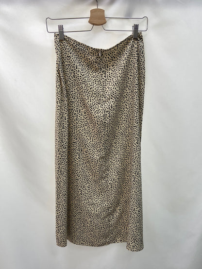 PRIMARK.Animal print midi skirt T.38
