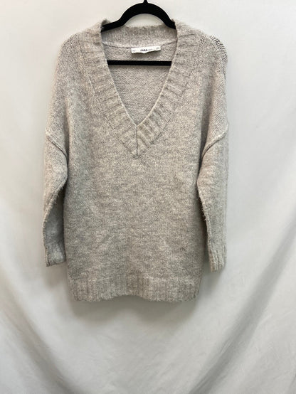 ZARA.Jersey gris oversized T.S