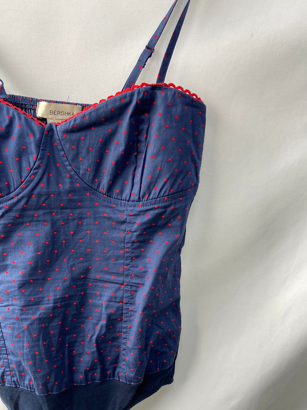 BERSHKA.Body corazones T.s