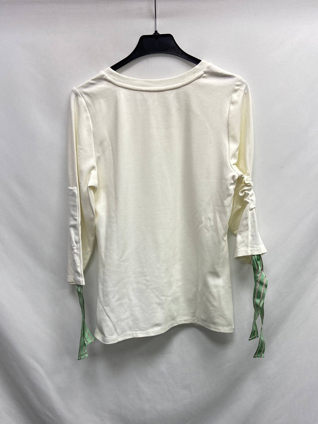 INTROPIA. White lace-up T-shirt