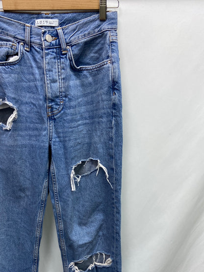 PRIMARK. Wide-leg ripped trousers, size 36