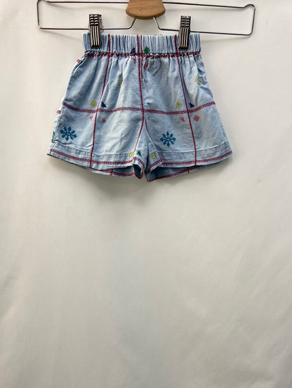 ZARA.Pantalones bordados 9-12 meses