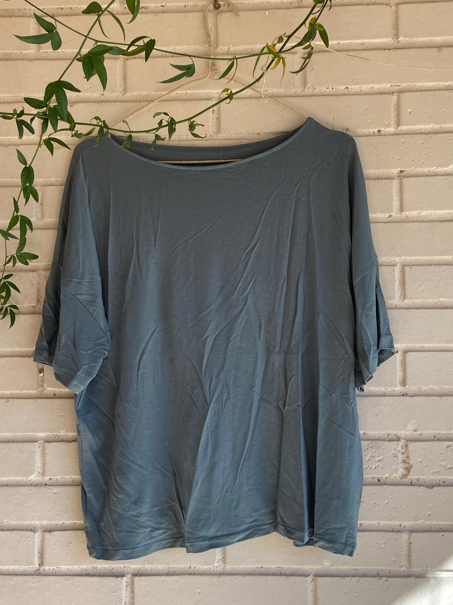 Camiseta azul fluida T.m