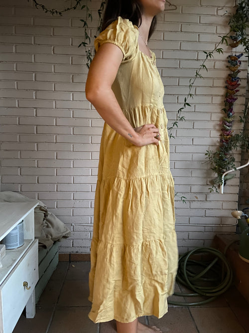Vestido amarillo pastel T.xs