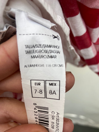 GOCCO.Vestido cuadros T.7-8 años