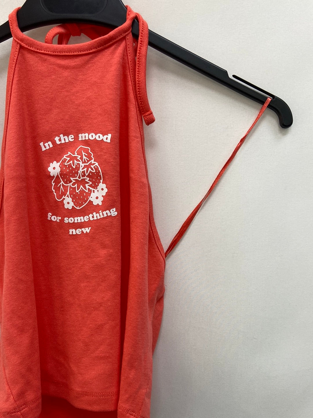 BERSHKA.Orange Crop Top S.XS