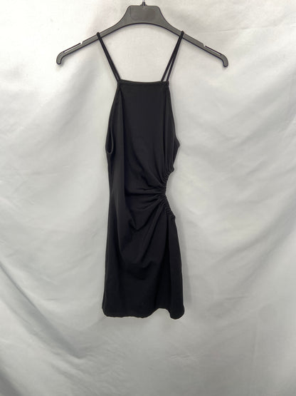 PULL&amp;BEAR.Black mini dress with TS opening
