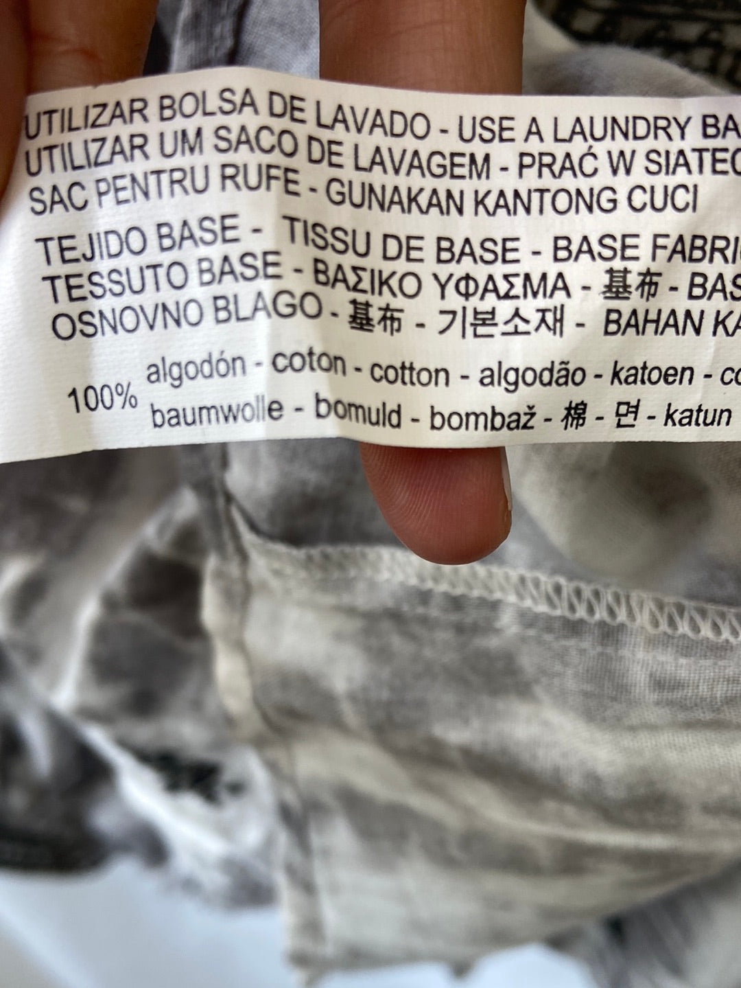 ZARA.Top tie dye abalorios T.M (Tara)