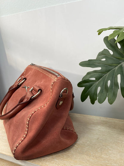 BIMBA Y LOLA.Bolso mediano piel rosa (Tara)