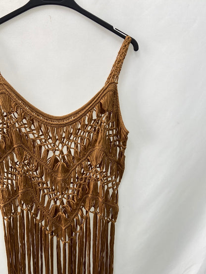 OTRAS.Top camel crochet flecos TU (M/L)