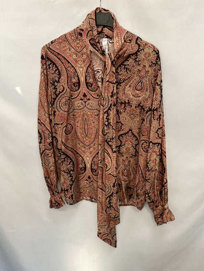 MANGO.Laced amoebas blouse T.XS