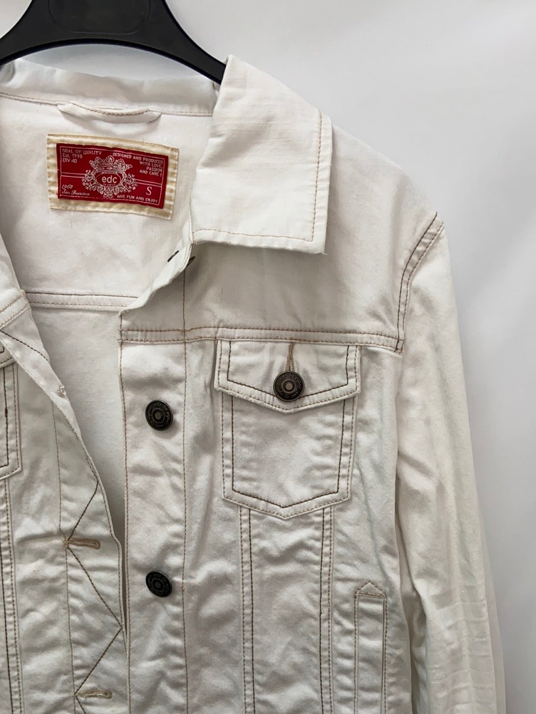 EDC. Cazadora denim blanca  T.s