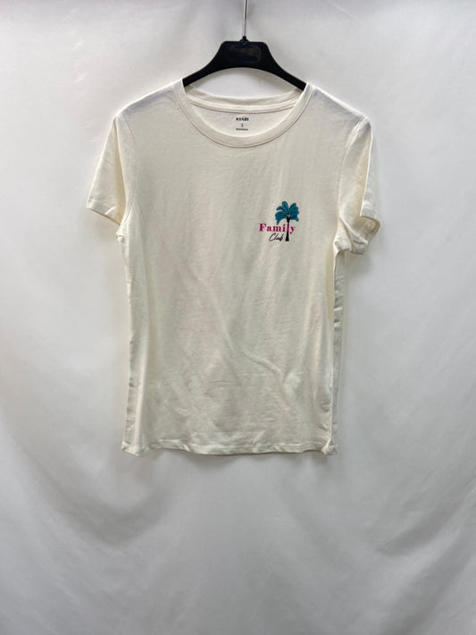 KIABI.Camiseta básica blanca T.S