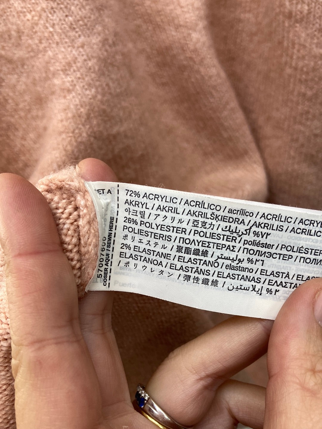 MANGO.jersey rosa T.M