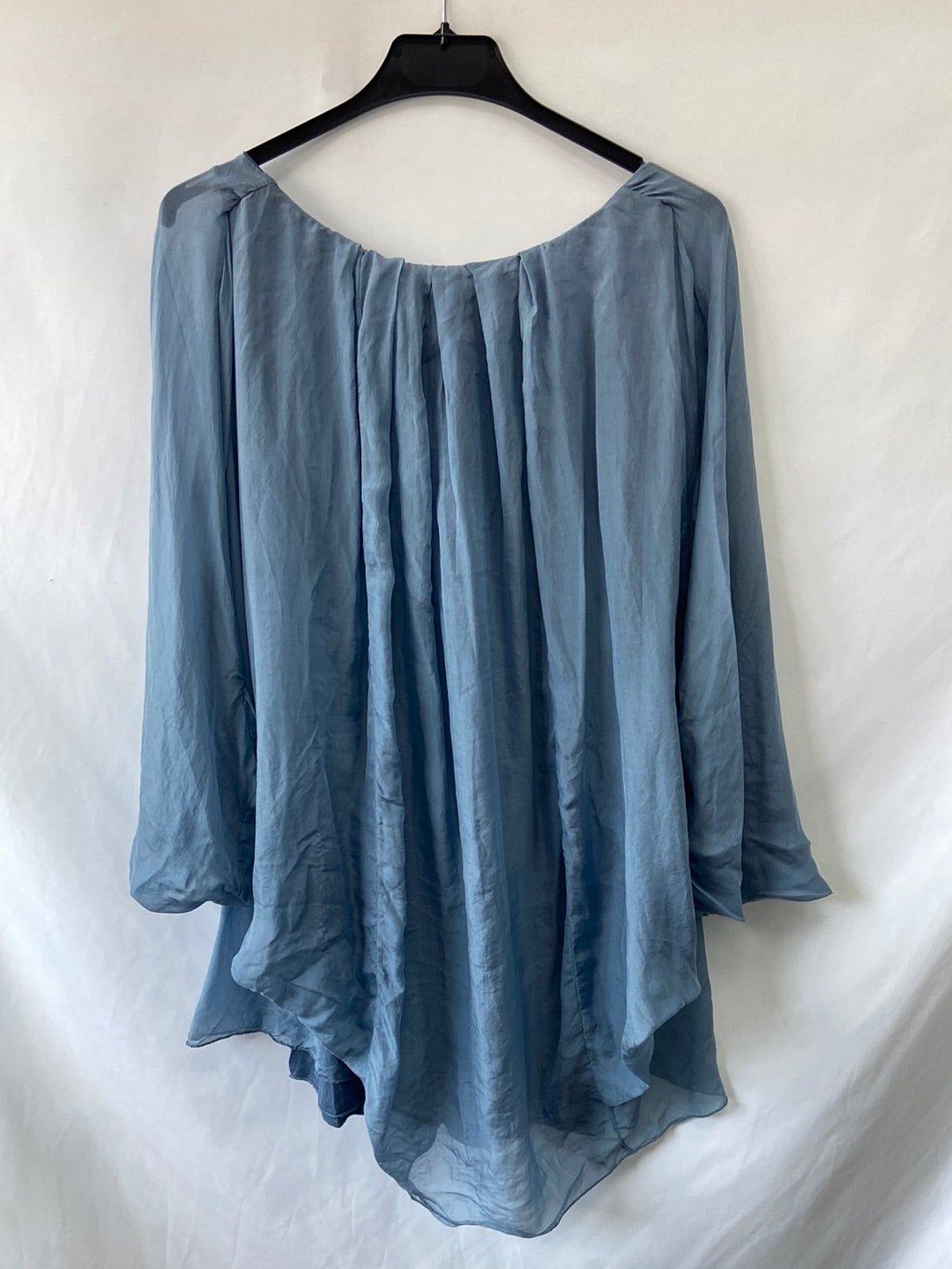 OTHERS.Blue double-layer blouse TM/L