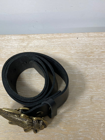OTHERS. Black leather belt S.80