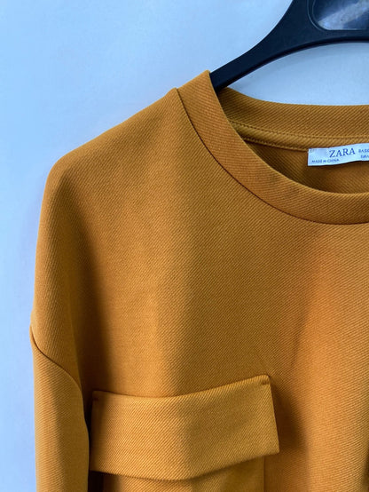 ZARA. Mustard knitted top/sweater Ts