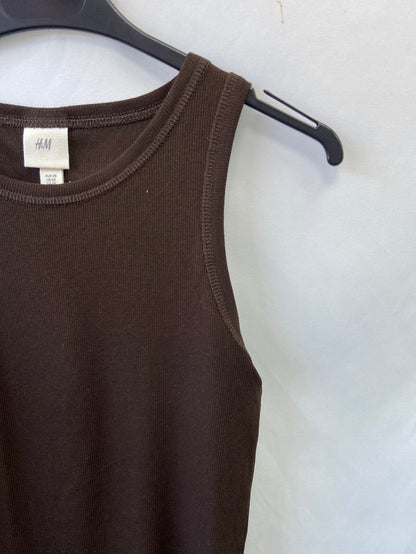 H&amp;M.Basic brown knit top S.XS