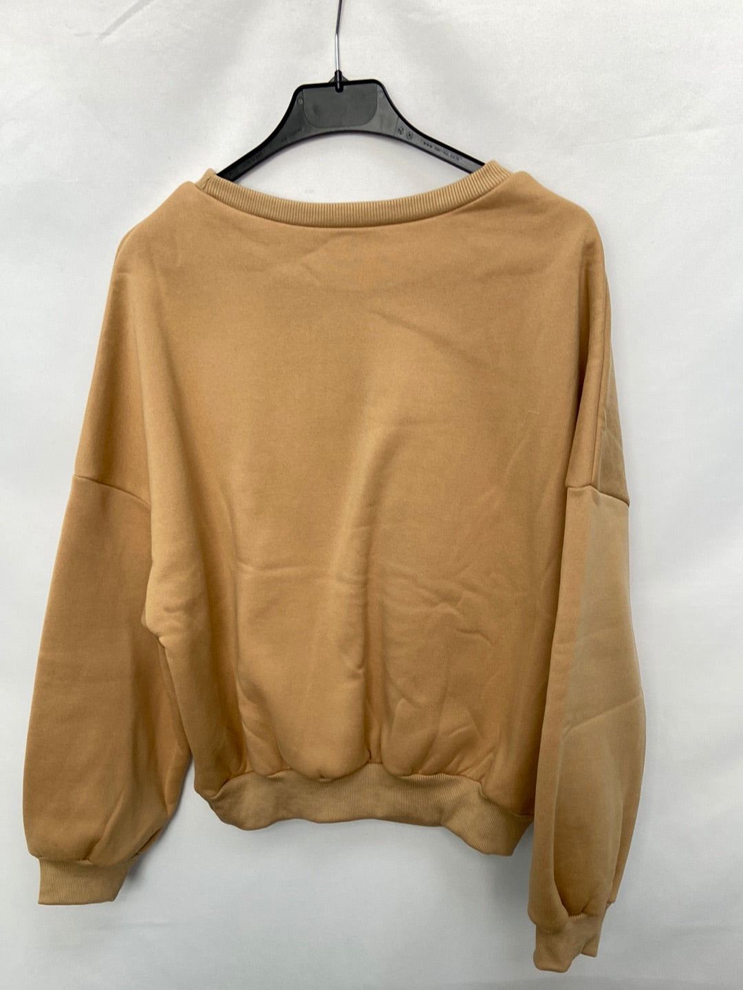 SHEIN.Sudadera camel T.M