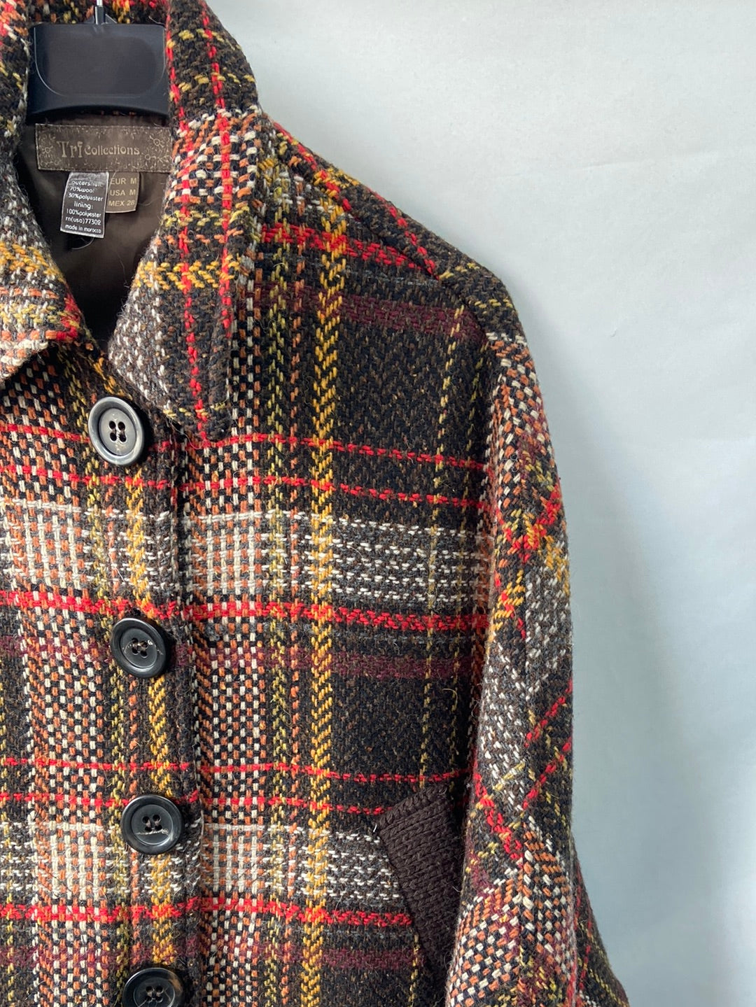 ZARA.Poncho cuadros T.M