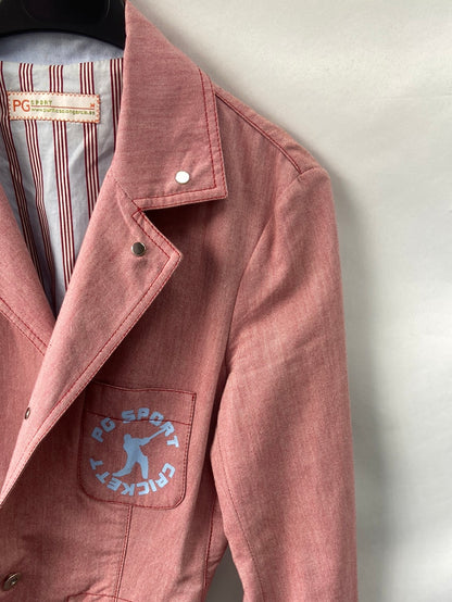 PURIFICACIÓN GARCIA.Chaqueta finita rosa T.M