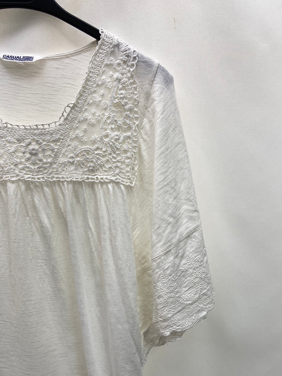 SFERA.Top blanco encaje T.M (Tara)