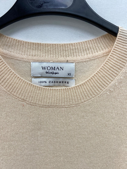 EL CORTE INGLES.Jersey beige cashmere T.xs