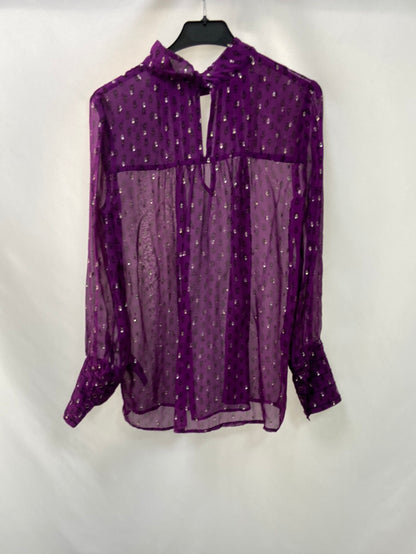 BA&amp;SH.Semi-transparent purple blouse T0(XS)