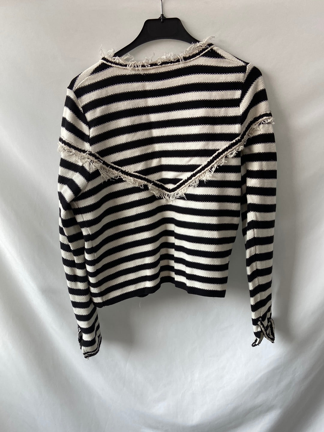 BIMBA Y LOLA. Chaqueta punto flecos T.m