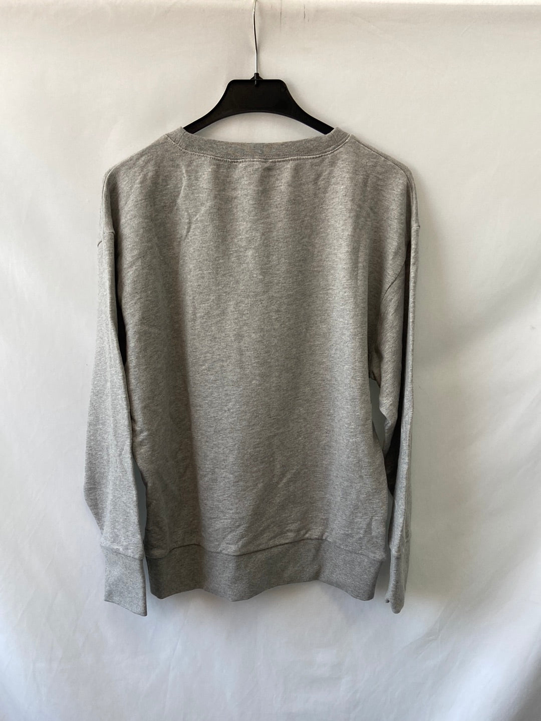 J CREW. Gray sweatshirt without hood with gold embroidery T. m