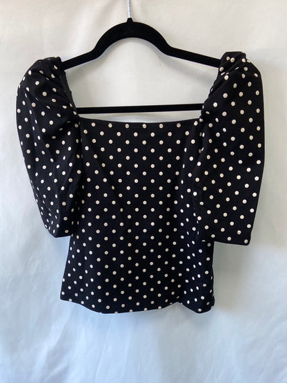 H&M.Top negro lunares T.XS