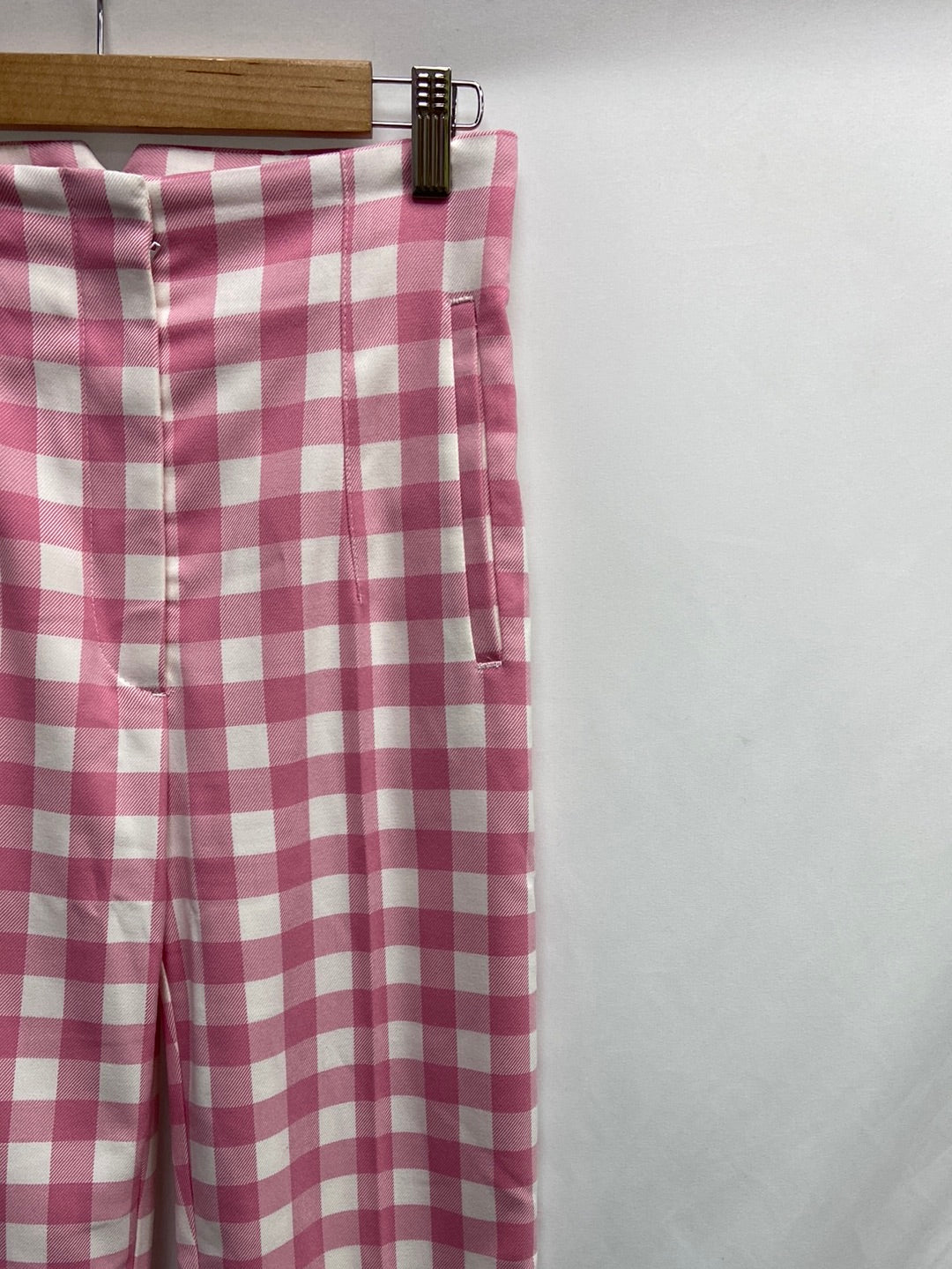 ZARA.Pantalones cuadros pinzas T.S