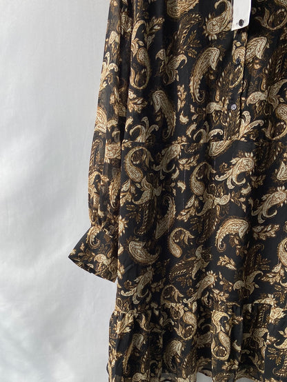 MANGO.Vestido fluido amebas T.L