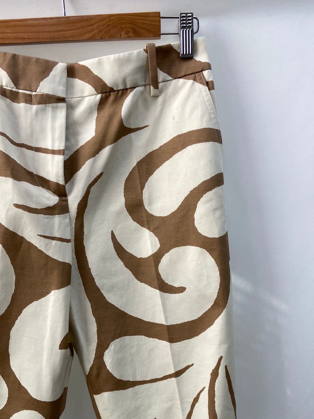 MARNI.Printed pleated trousers S.38