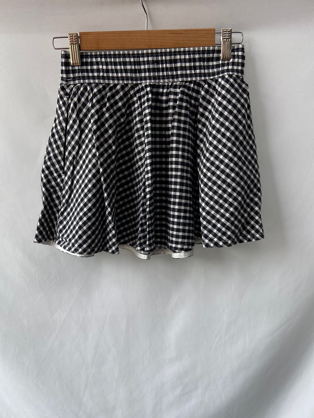 CALZEDONIA.Falda corta cuadros Vichy T.S