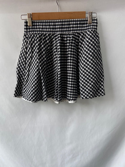 CALZEDONIA.Falda corta cuadros Vichy T.S