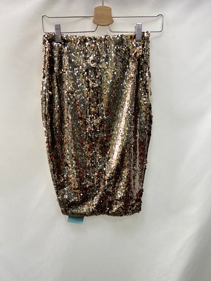 OTRAS.Falda lentejuelas doradas T.S