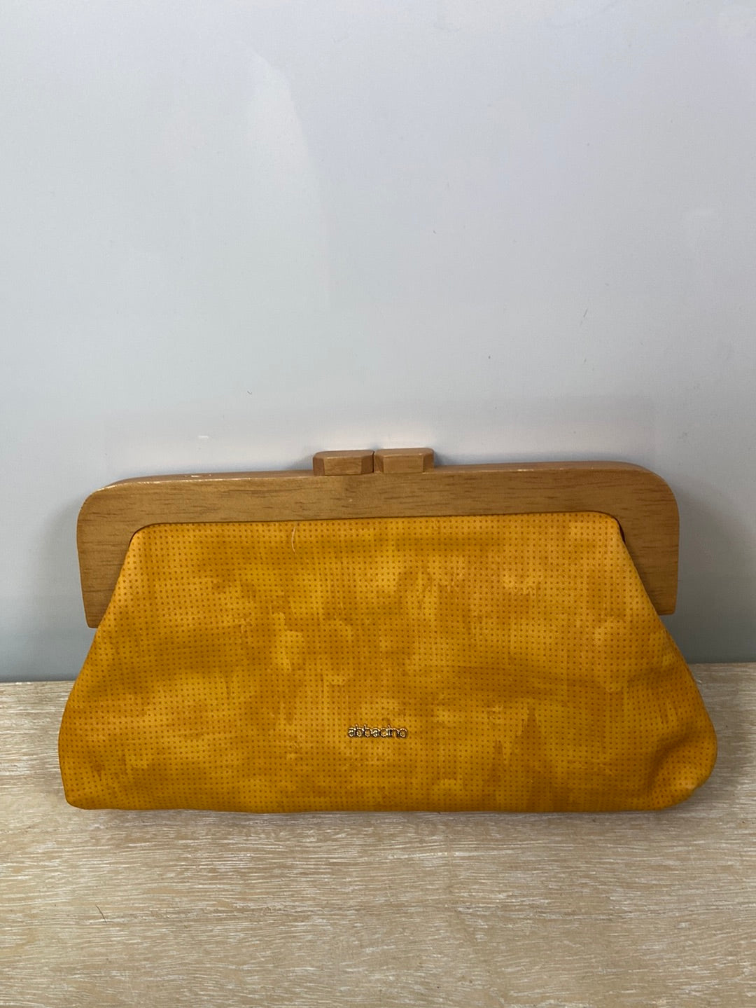 ABBACINO.Bolso mostaza piel (tara)