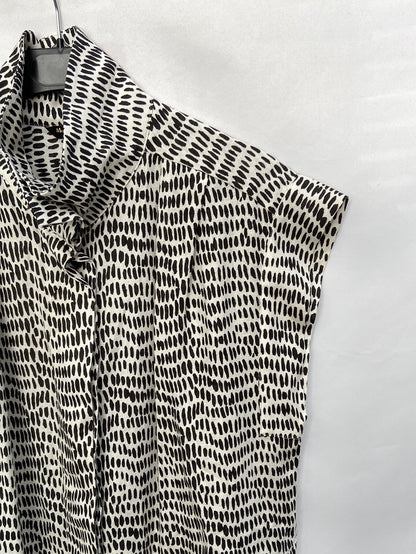 MASSIMO DUTTI.Ts printed oversized top