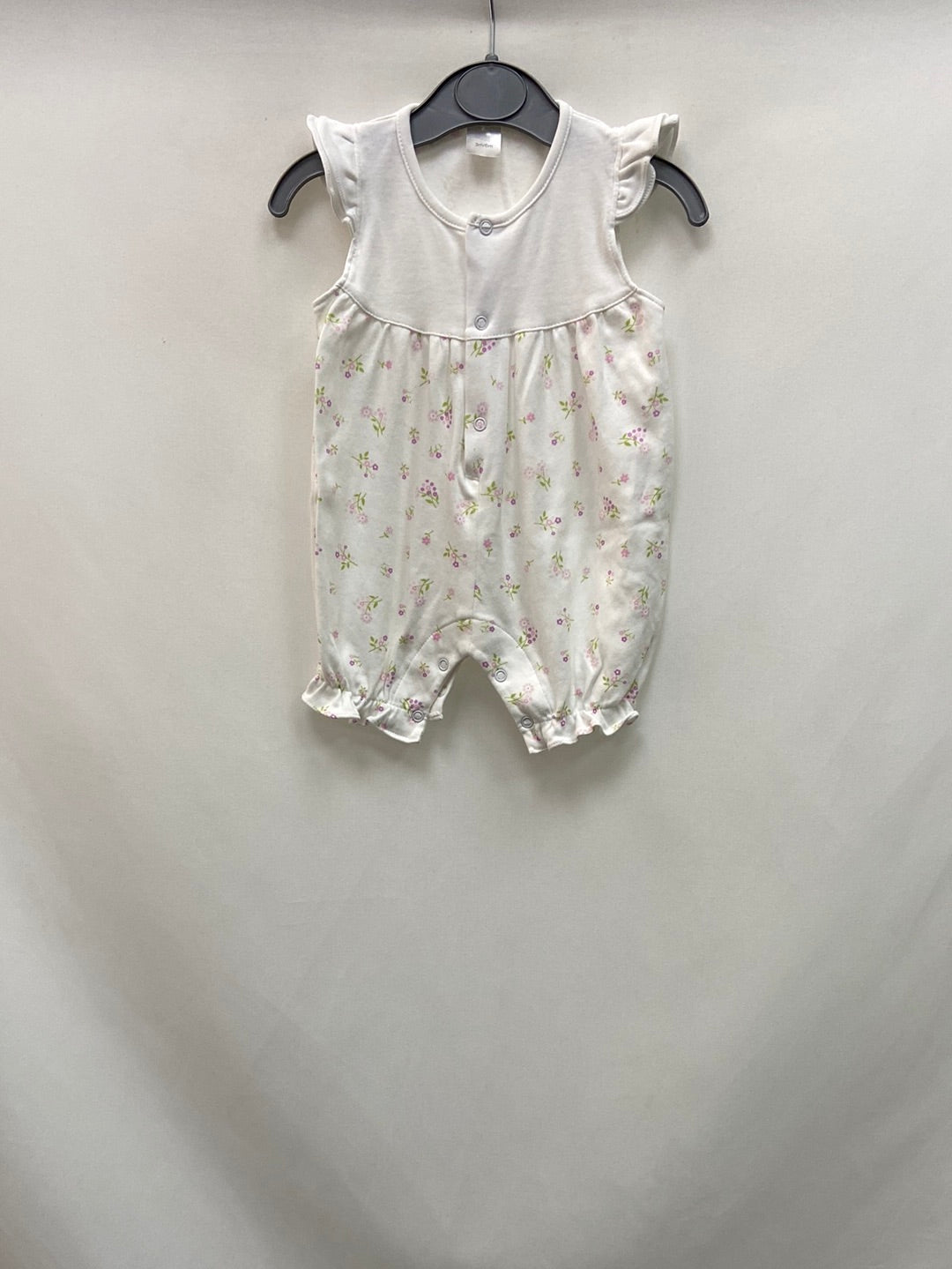 OTHERS. White floral baby jumpsuit 3-6 months