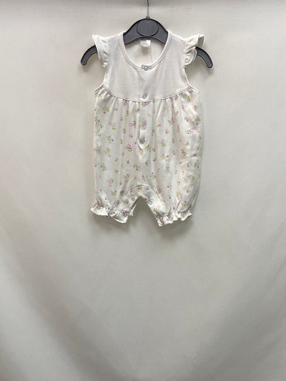 OTHERS. White floral baby jumpsuit 3-6 months