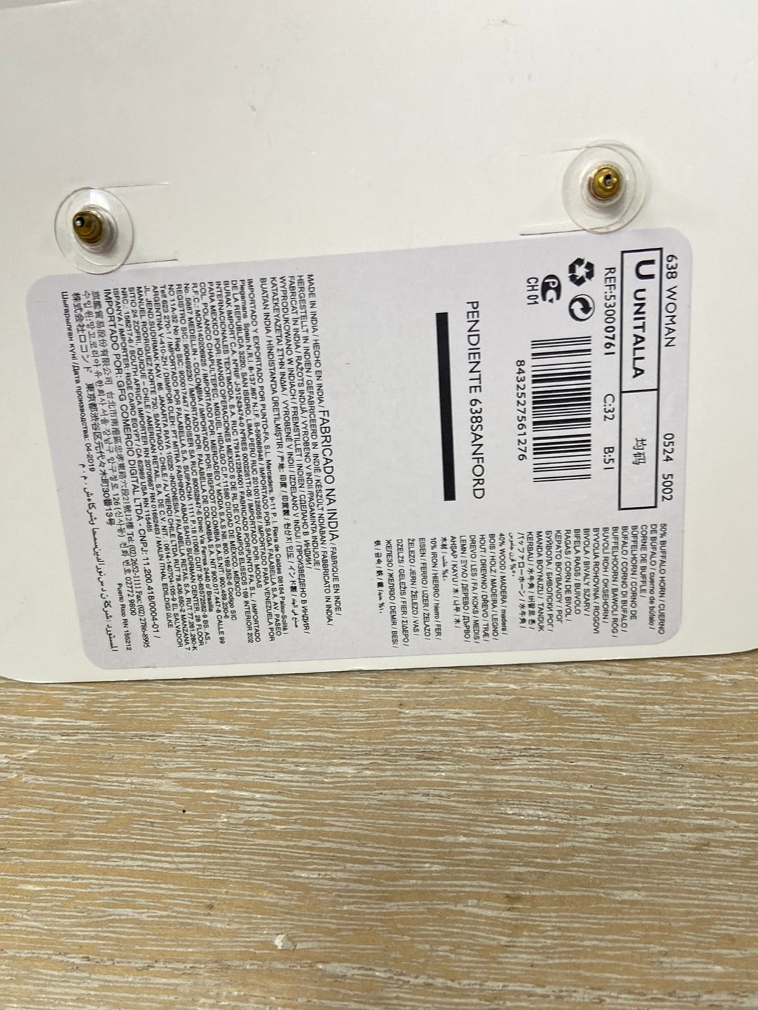 MANGO.Pendientes redondos