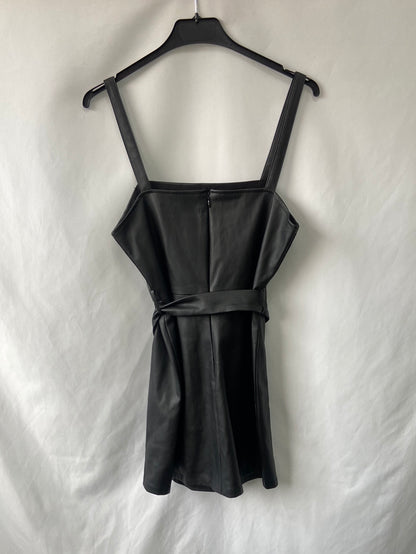 PULL&BEAR.Vestido corto polipiel T.M
