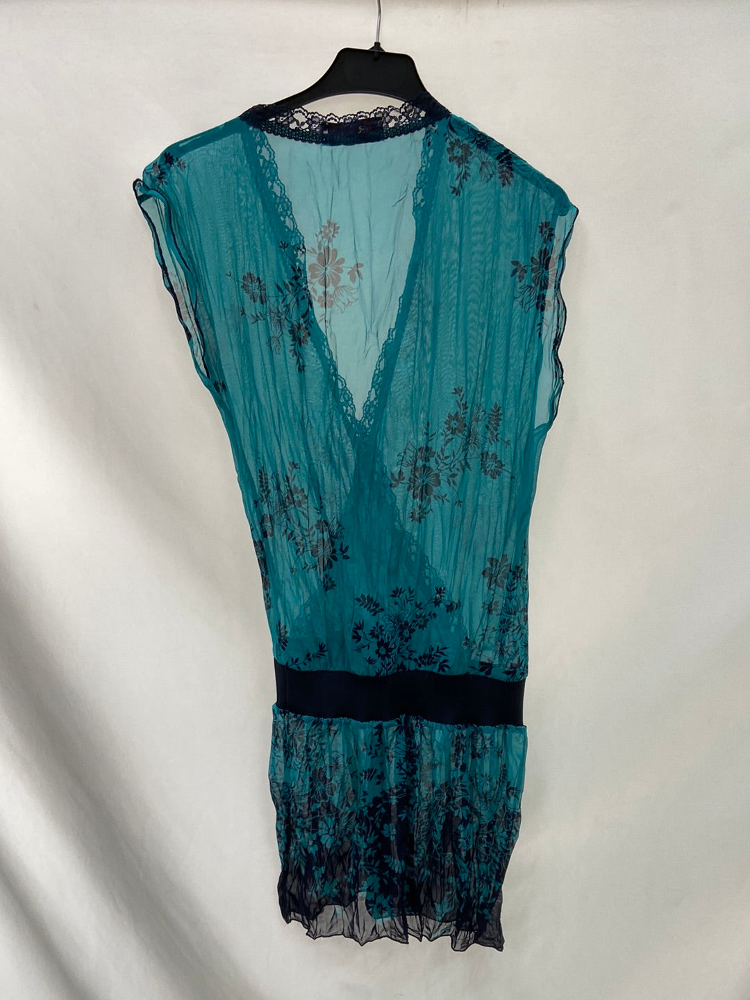 SOOLEE.Transparent silk dress TM