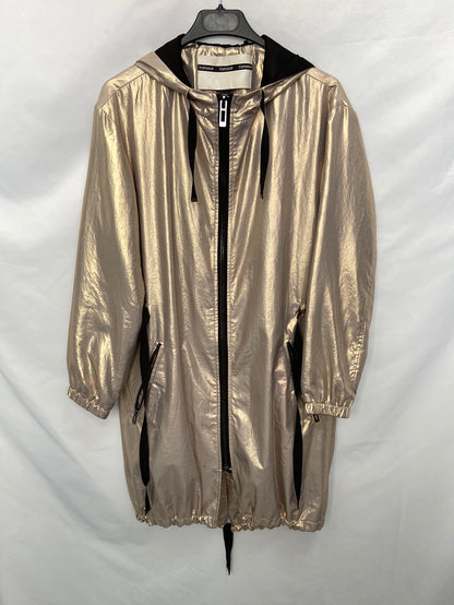 TOPSHOP. Gold Windbreaker Jacket Tm