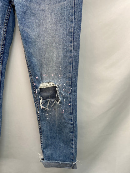 BERSHKA.Pantalones pintura T.36